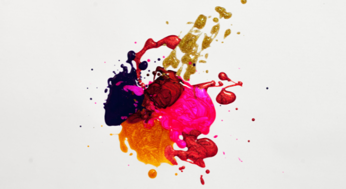 slab of colourful paint at Twelve2 Marketing